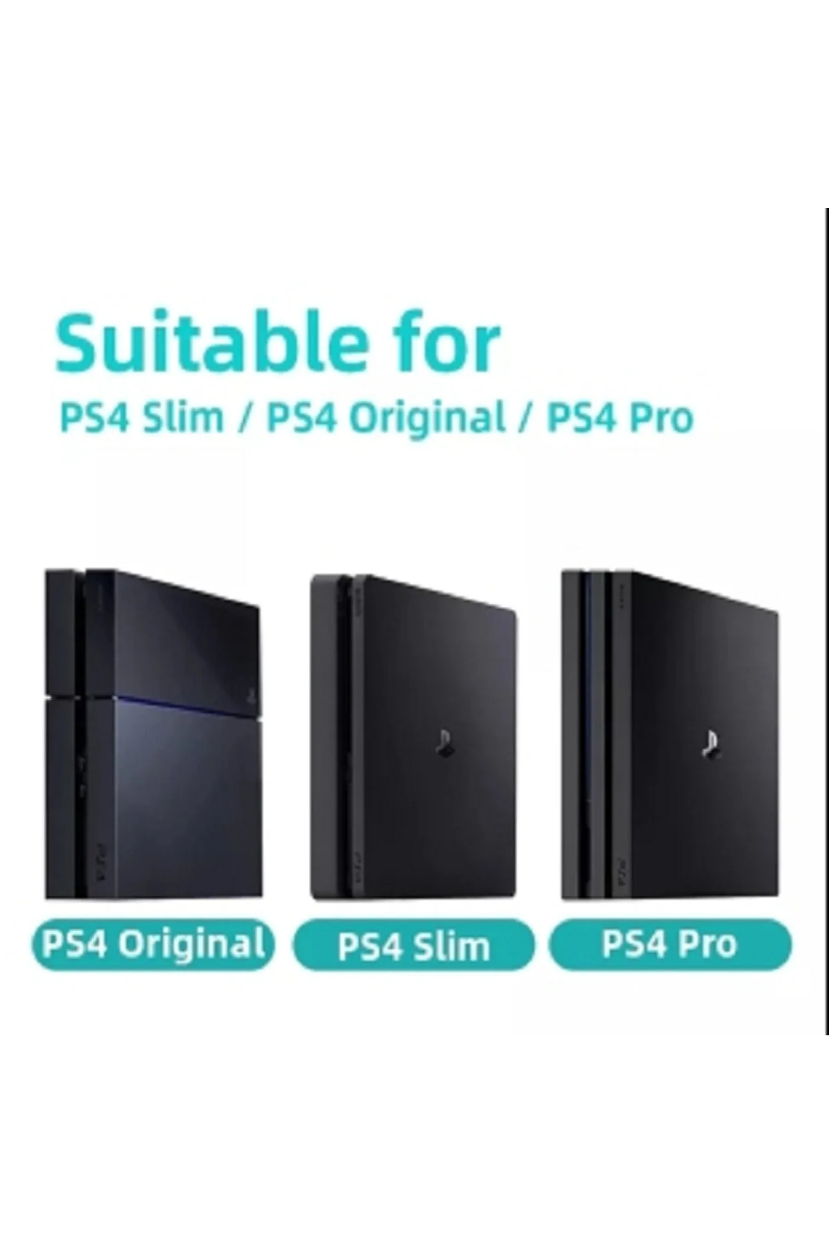 Turkuaz bluetooth bağlantılı Playstation 4 uyumlu kablosuz gamepad ve usb dongle seti