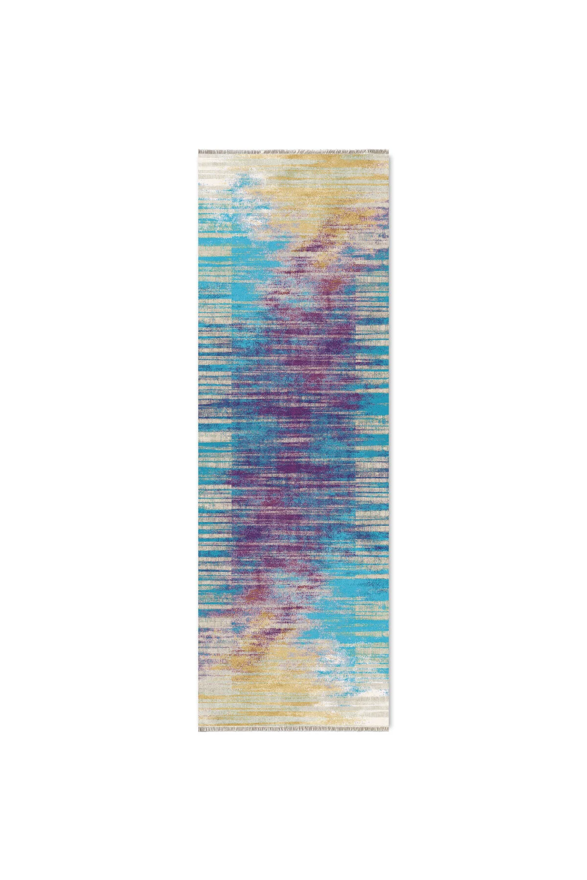 Turkuaz Sarı Mor Abstract Tasarım Şönil Halı Kilim Yolluk Kaymaz Yıkanabilir Saçaklı Turkuaz Sarı Mor Abstract Tasarım Şönil Halı Kilim Yolluk Kaymaz Yıkanabilir Saçaklı