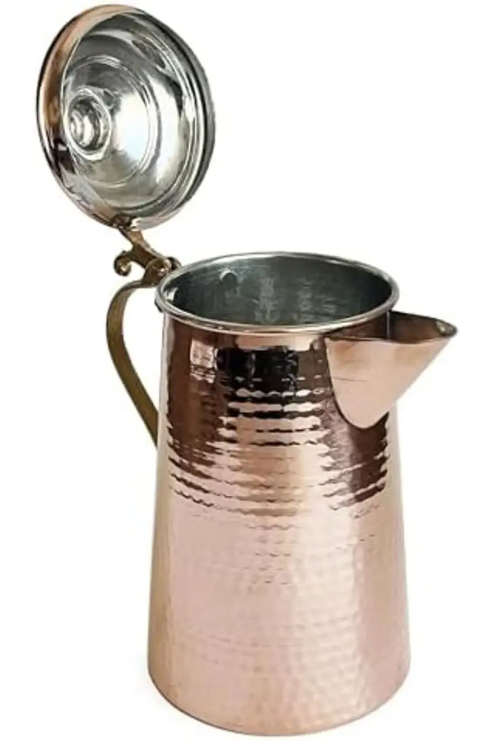 Turna Bakır Hanımeli Sütlük El Dövme Kırmızı Turna4809-1 395519