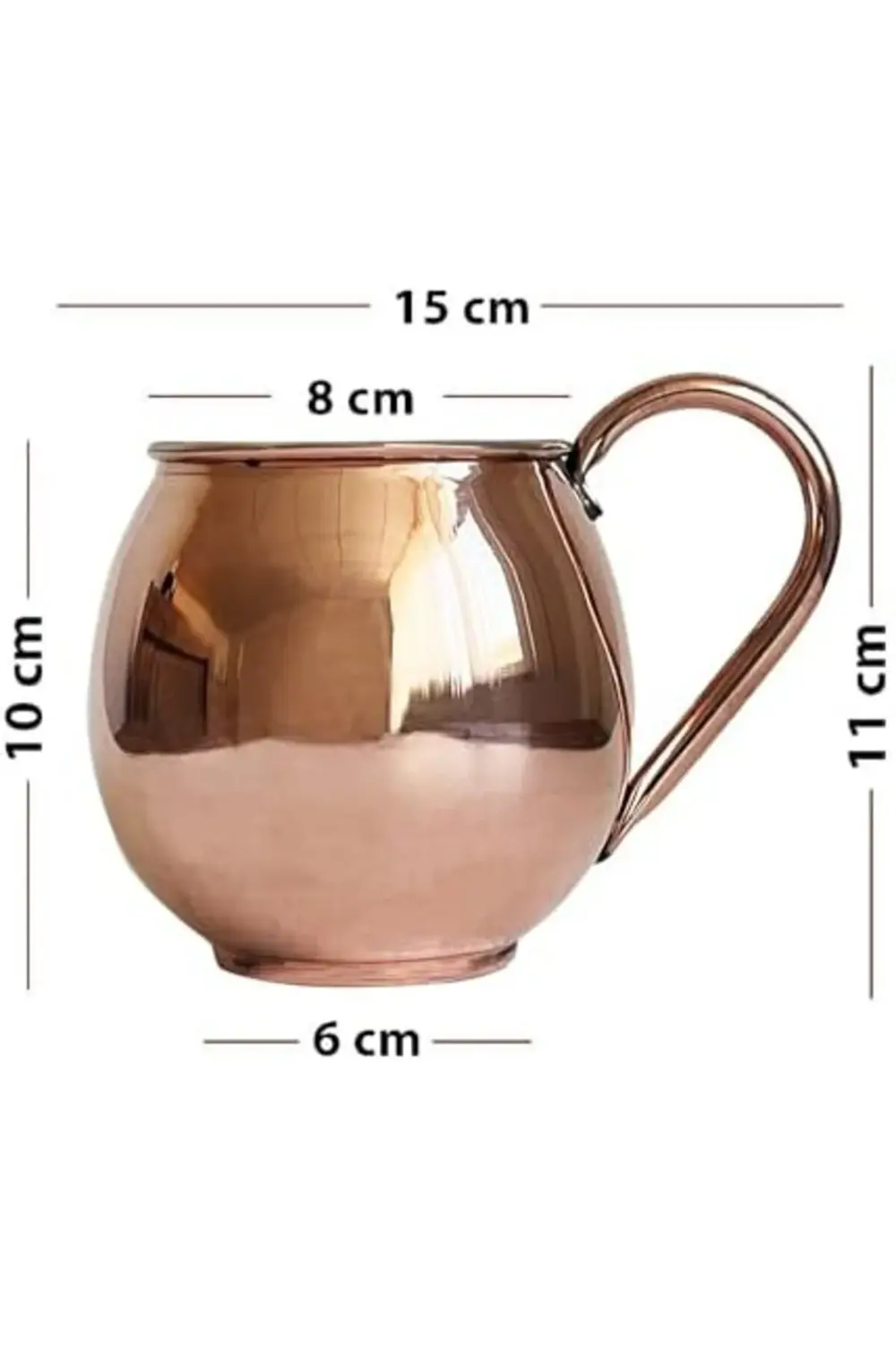 Turna Bakır Terra Bardak Düz 580 Ml Kırmızı Turna0453-1 395519