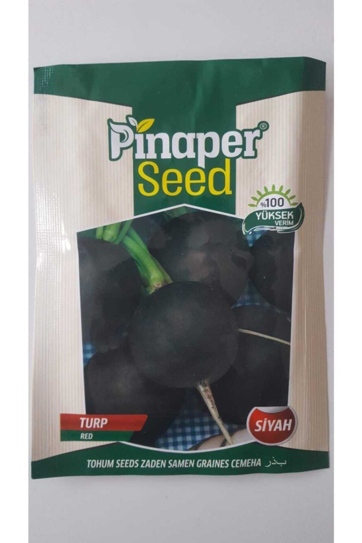 Pinaper Seed Turp (Siyah) Tohumu 1 Paket %100 Yüksek Verimlidir.