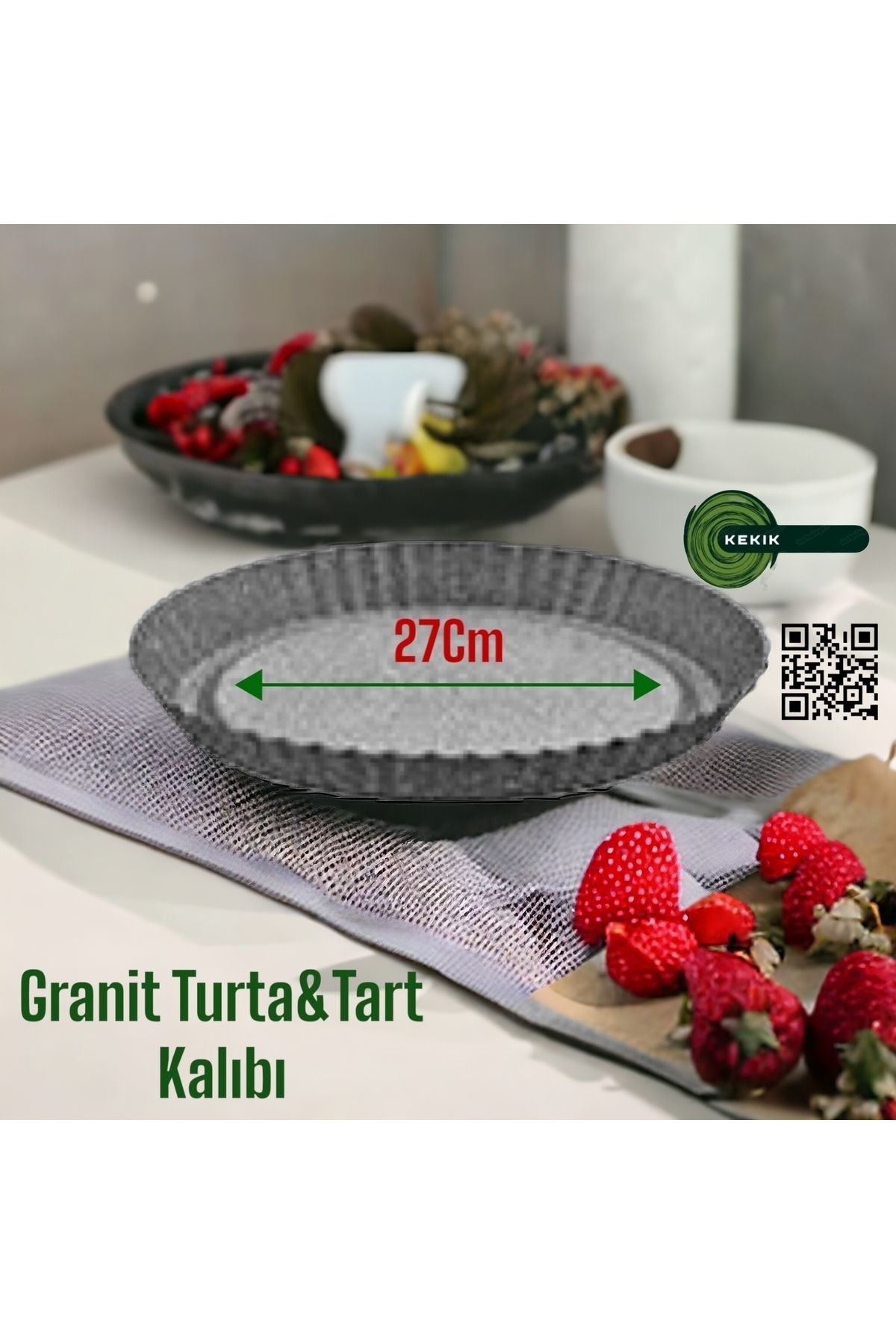 Kekikdükkan Turta&Tart Kek Kalıbı Granit