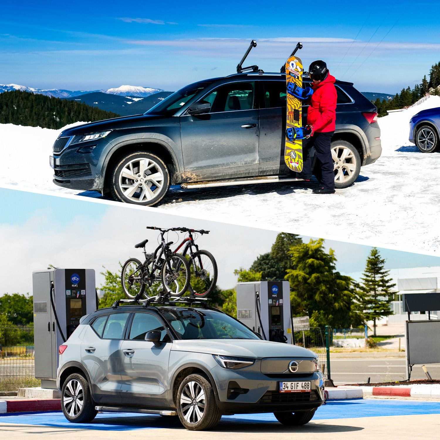 Turtle Chery Uyumlu Tiggo 7 Pro Suv -20 Turtle Air2 Ara Atkı Gri