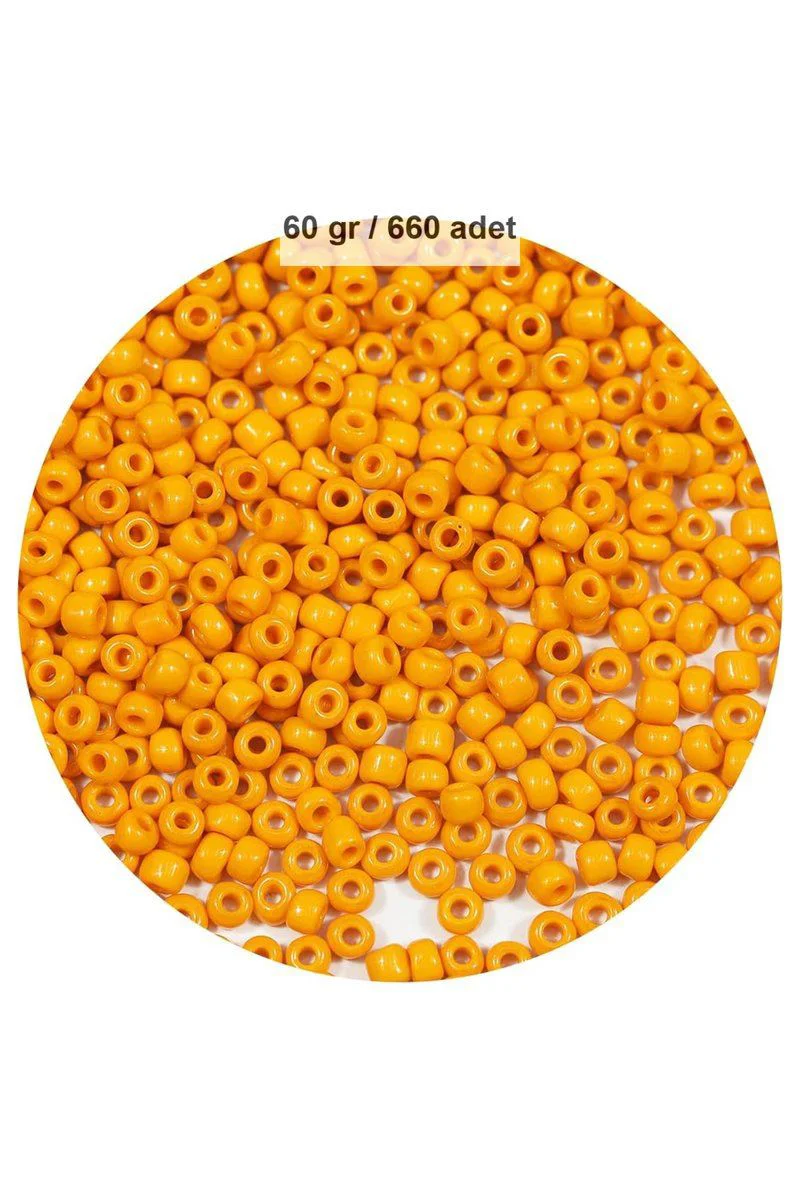 Turuncu 4mm Cam Boncuk – Oya, Bileklik ve Kolye Yapımı İçin 60g / 660 Adet Tohum Boncuk Fiyatı, Yorumları ve Özellikleri