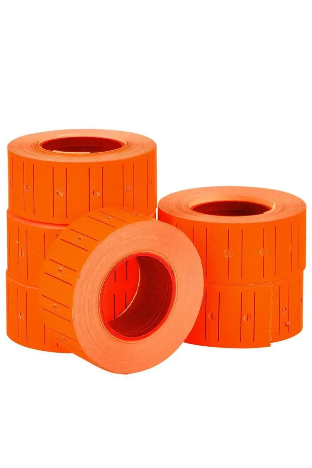 Turuncu Fiyat Etiketi 12x21 Mm 6 Adet Rulo