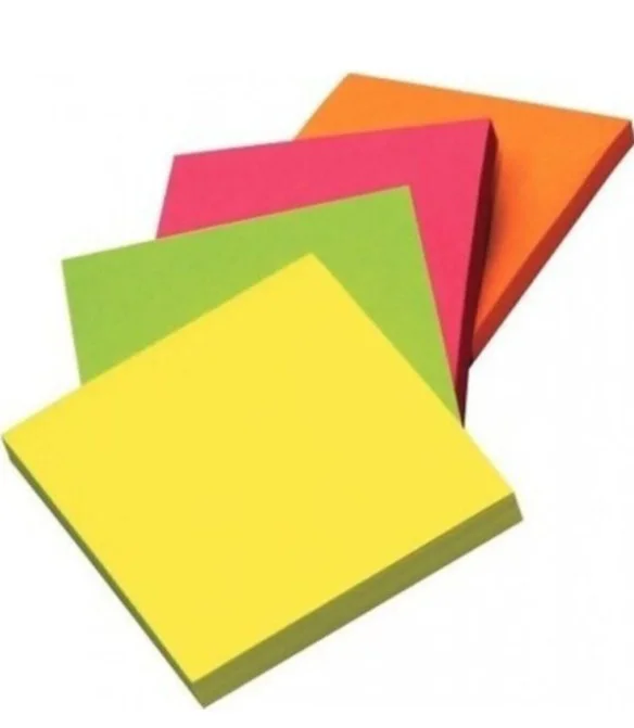 Turuncu Kare Şekilli posit yapışkanlı not kağıdı pos it (76x76 mm