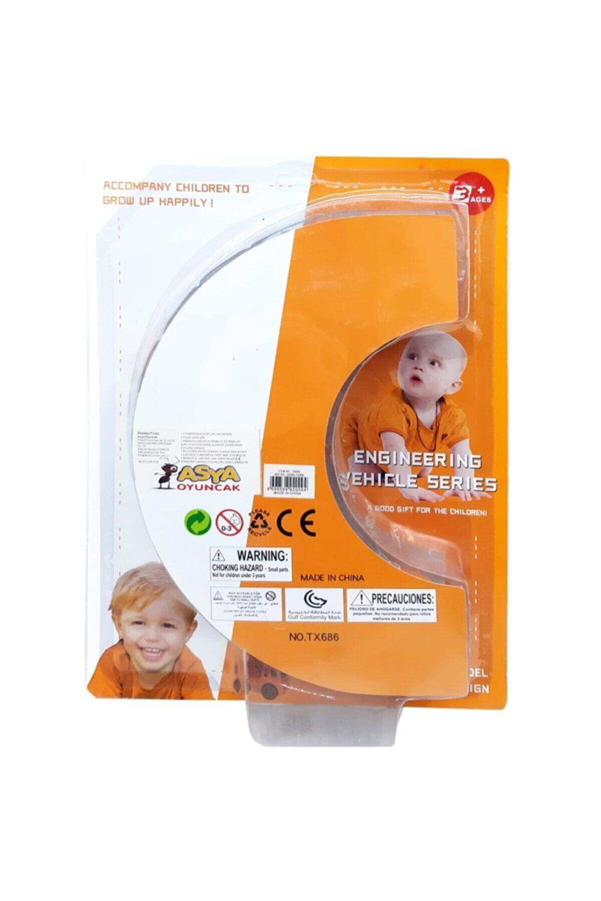 Asya Turuncu Kartela 4 Lü Sürtmeli Araçlar 10 Cm 22065-Tx686