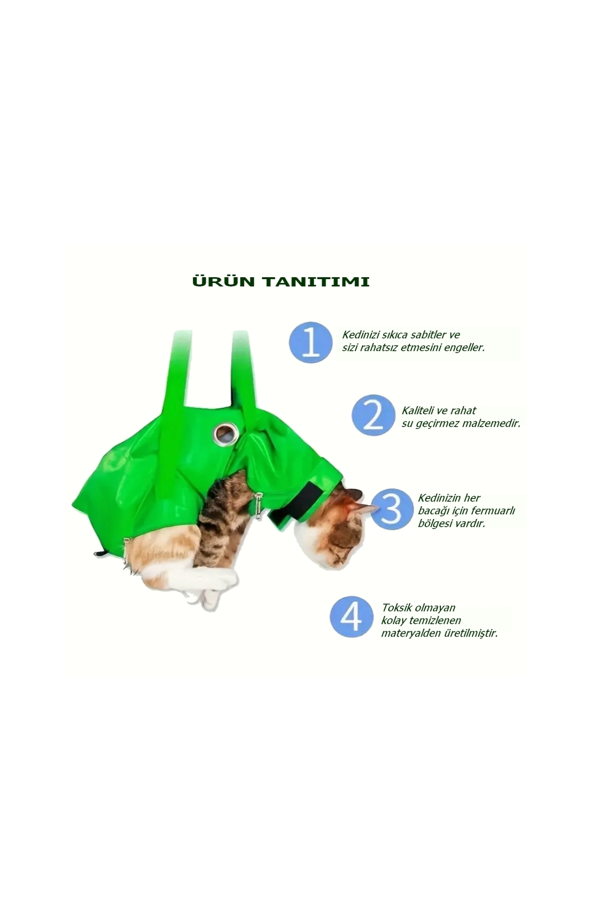 Ekvet Turuncu Kedi Enjeksiyon Çantası Medium ( 2,5Kg - 5 Kg ) Boy 42Cm