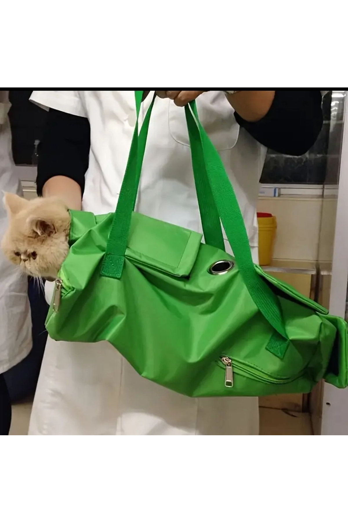 Ekvet Turuncu Kedi Enjeksiyon Çantası Medium ( 2,5Kg - 5 Kg ) Boy 42Cm