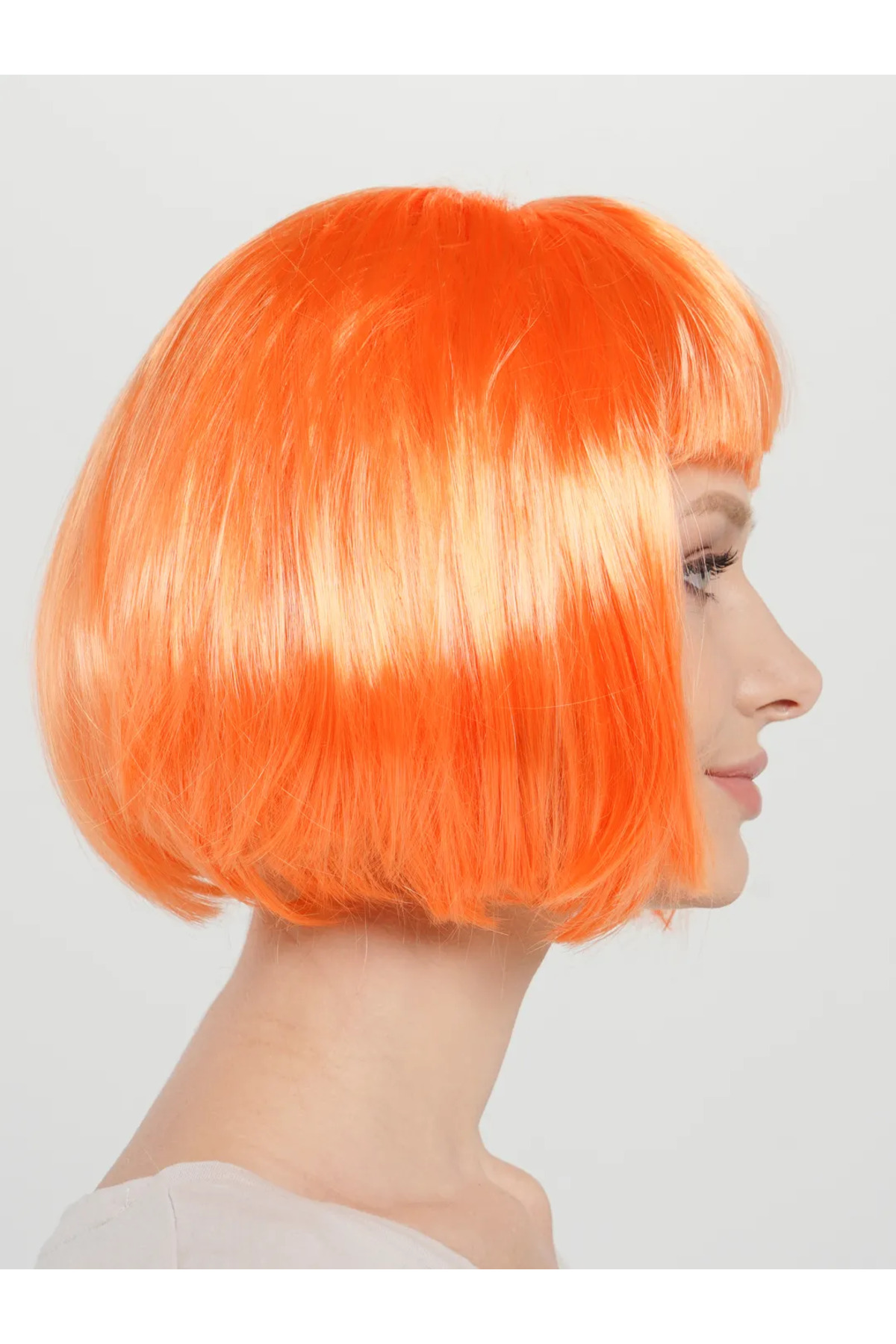 Ok Aksesuar Turuncu Renk Parti Peruğu Küt Saç Go50603150520