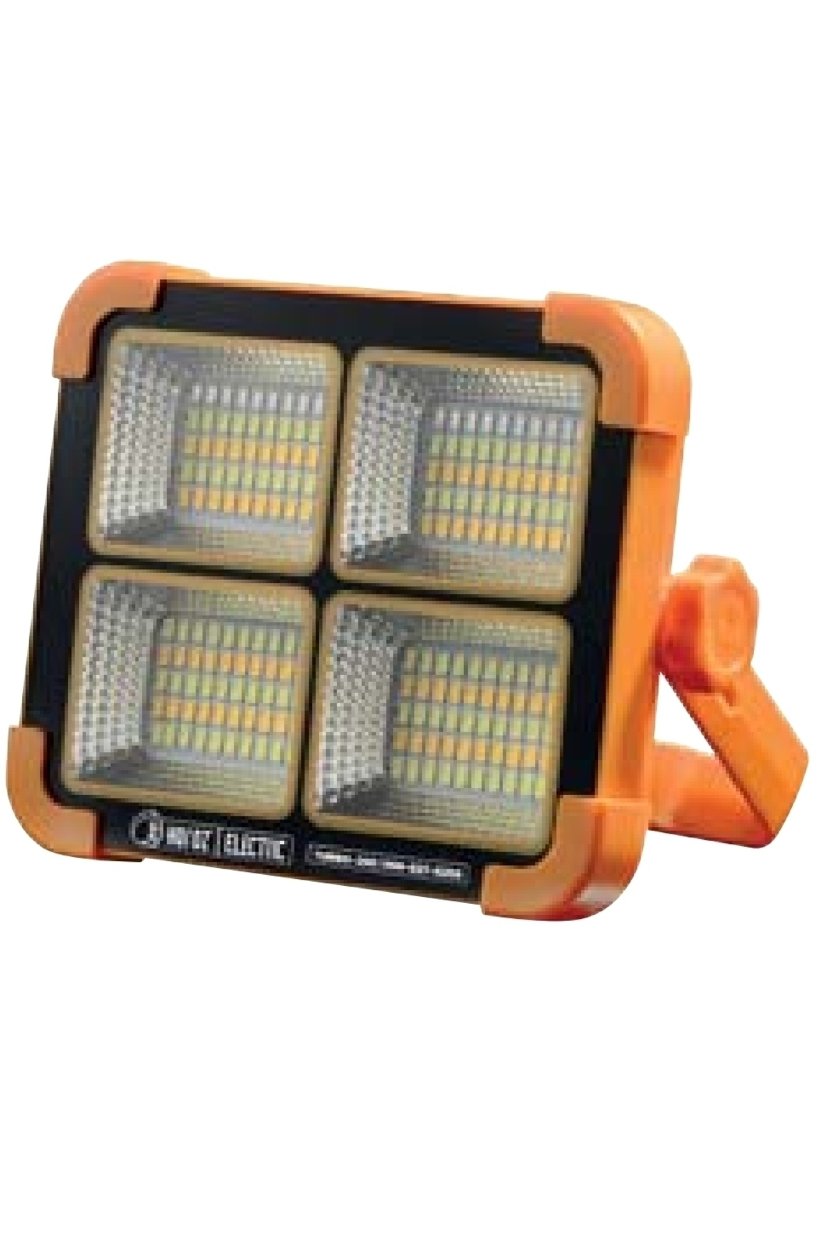 Turuncu Turbo solar led projektör Kamp Solar