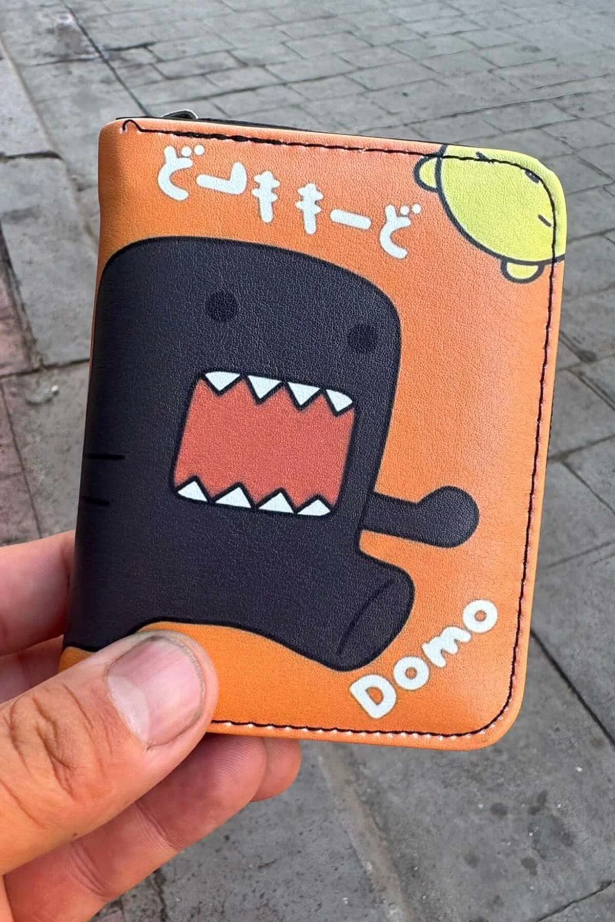 Turuncu What Domo Kun Unisex Cüzdan