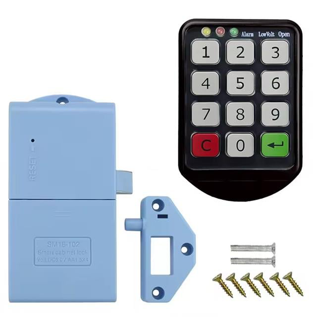 Tuş Şifreli Siyah Çekmece Dolap Kilidi (2&amp;apos;li Paket) (474
