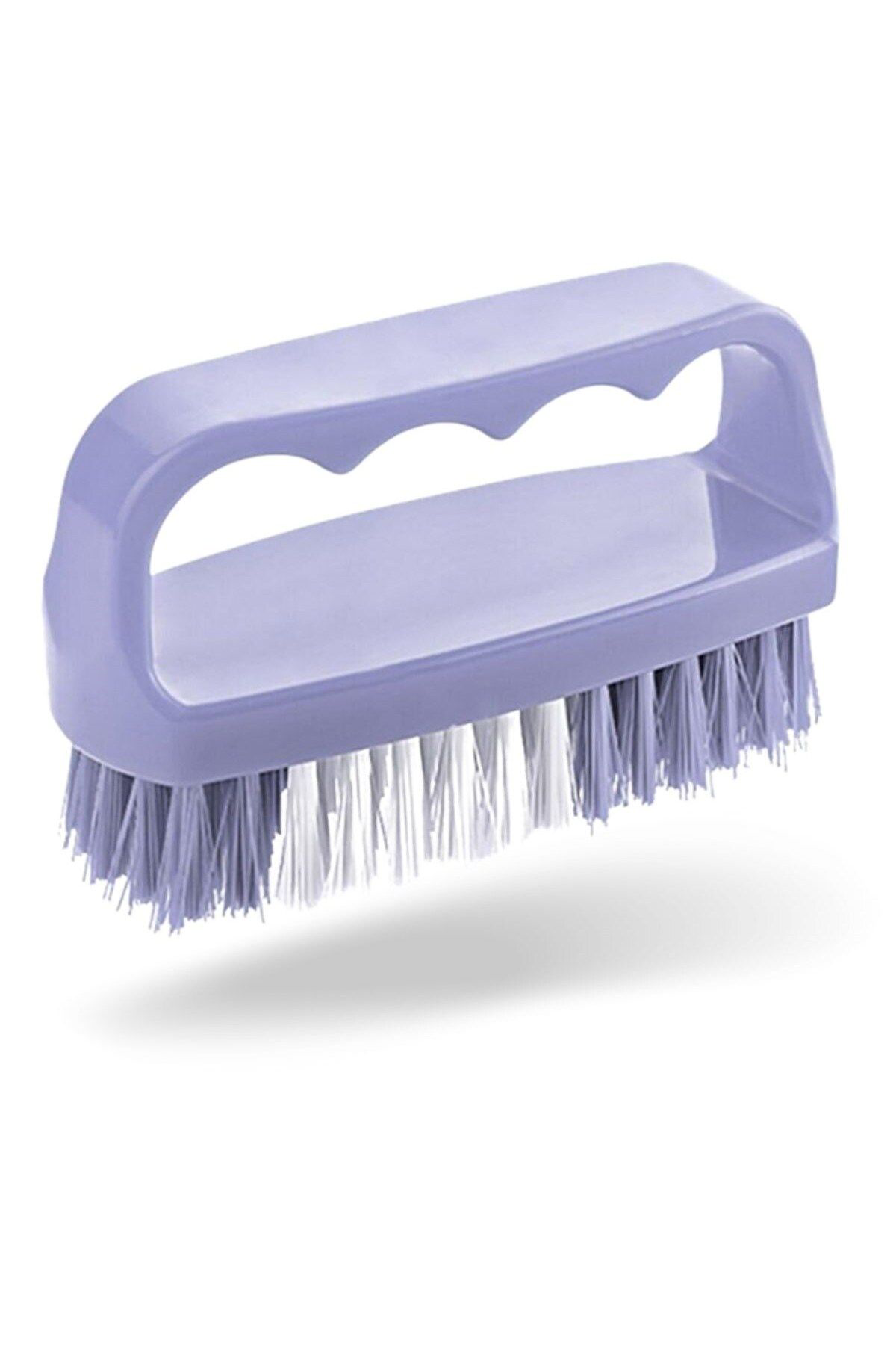 Ok Aksesuar Tutamaçlı Plastik Pratik Tırnak Ve Kıyafet Yaka Temizlik Fırçası-