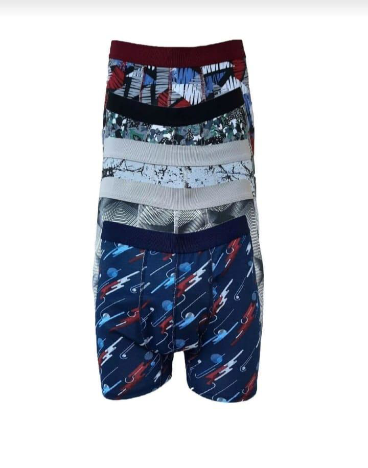 TUTKU 0119 ERKEK DESENLİ LİKRALI BOXER 12 ADET
