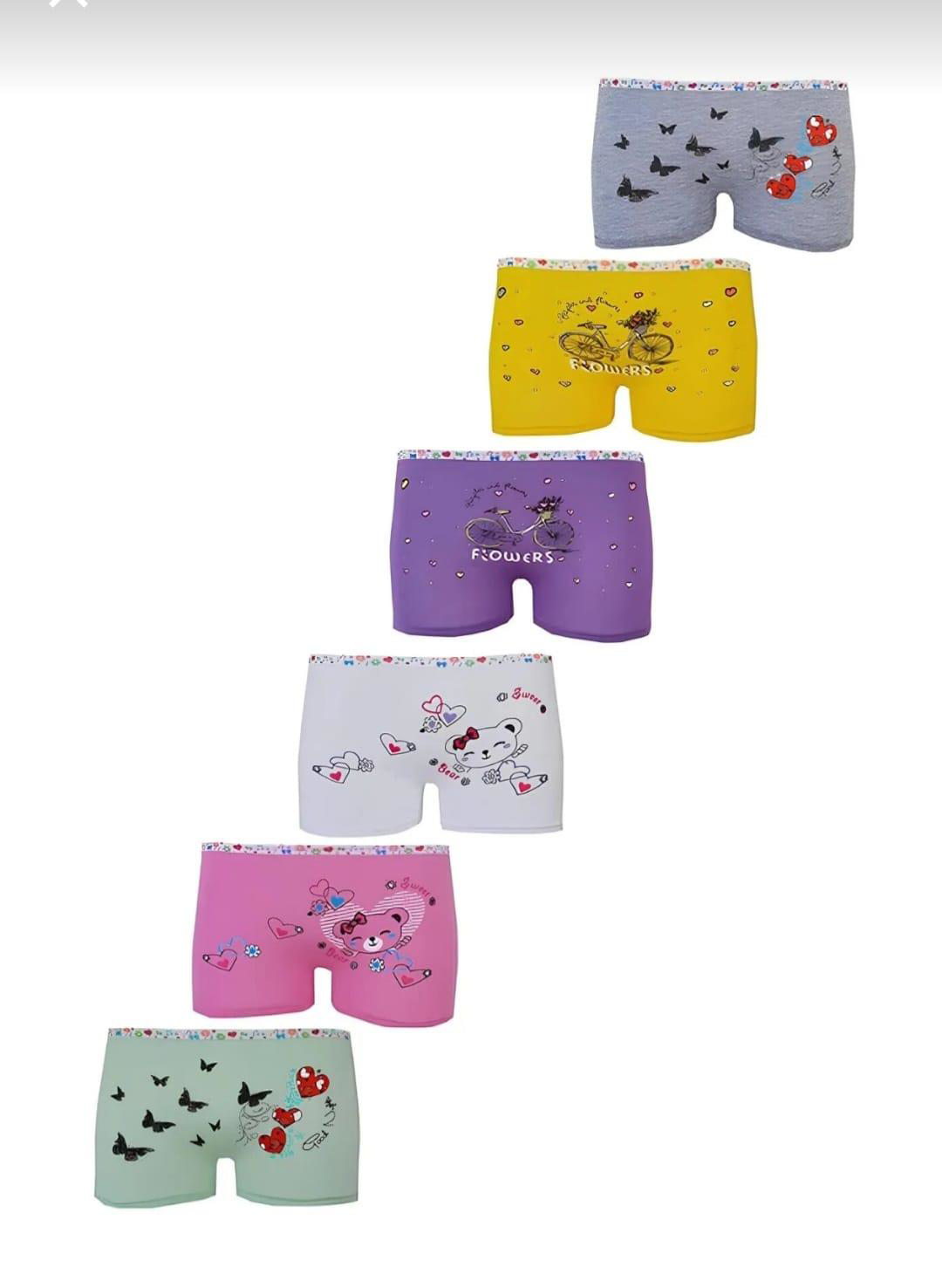 TUTKU 0181 KIZ ÇOCUK DESENLİ BOXER 6 ADET TUTKU 0181 KIZ ÇOCUK DESENLİ BOXER 6 ADET