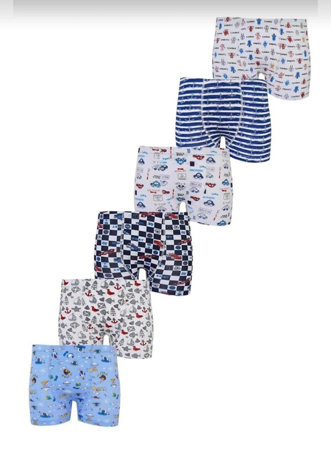 TUTKU 0254 ERKEK ÇOCUK DESENLİ BOXER ŞORT 6 ADET TUTKU 0254 ERKEK ÇOCUK DESENLİ BOXER ŞORT 6 ADET