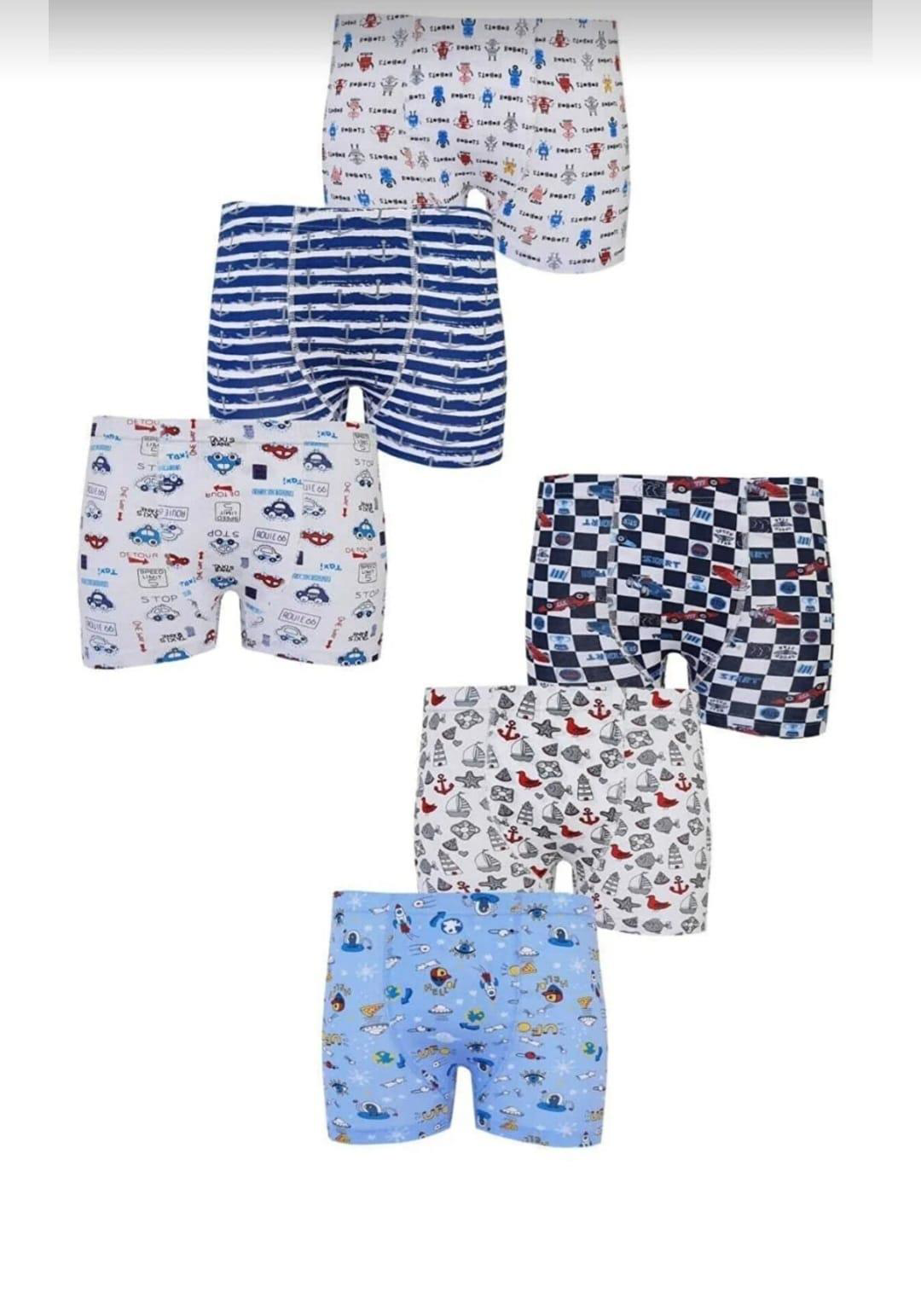 TUTKU 0254 ERKEK ÇOCUK DESENLİ BOXER ŞORT 6 ADET TUTKU 0254 ERKEK ÇOCUK DESENLİ BOXER ŞORT 6 ADET
