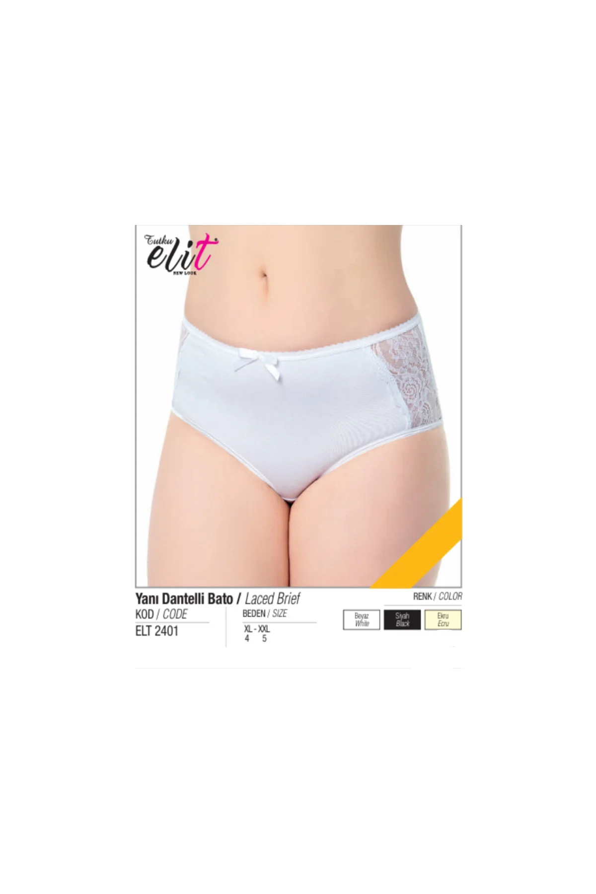 Tutku Elit 6'lı Paket Kadın Bato (Geniş Kesim) Külot