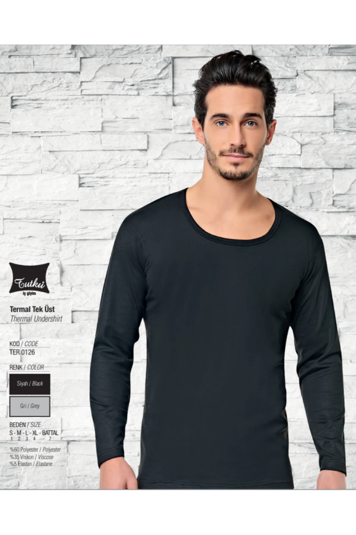 TUTKU TERMAL PAMUKLU TEK ALT VE TEK ÜST İÇLİK