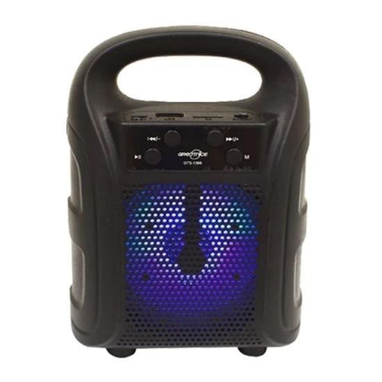 Tutmalı Mini Hoparlör Işıklı Taşınabilir Bluetooth Wireless Radyo