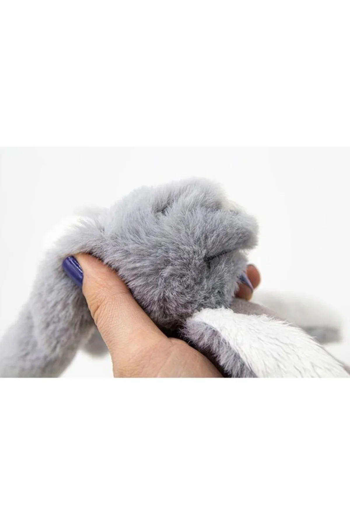 Tutmalı Peluş Mini Tavşan 842 Gri