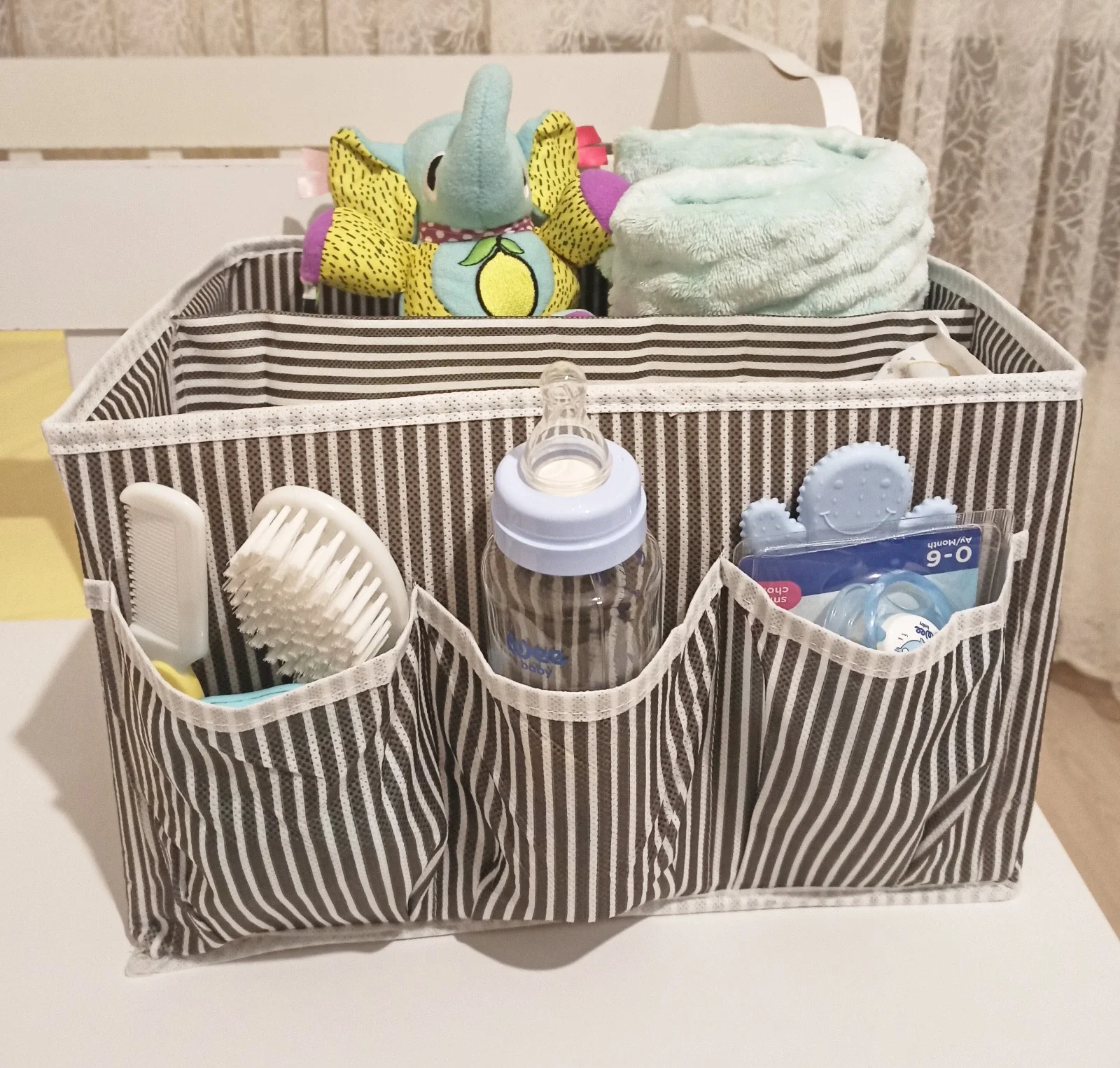 Tutturma Aparatlı Bebek Beşik Başucu Düzenleyici Kapaklı 5 Bölmeli Organizer Fiyatı, Yorumları ve Özellikleri