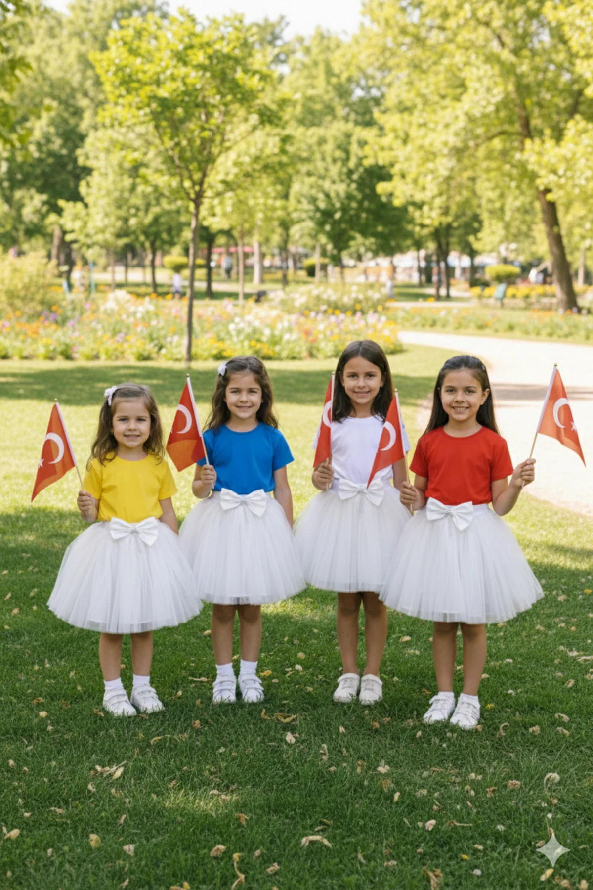 Tütü Etek 23 Nisan 29 Ekim 19 Mayıs Kostümü Doğum Günü ve Parti Kıyafeti