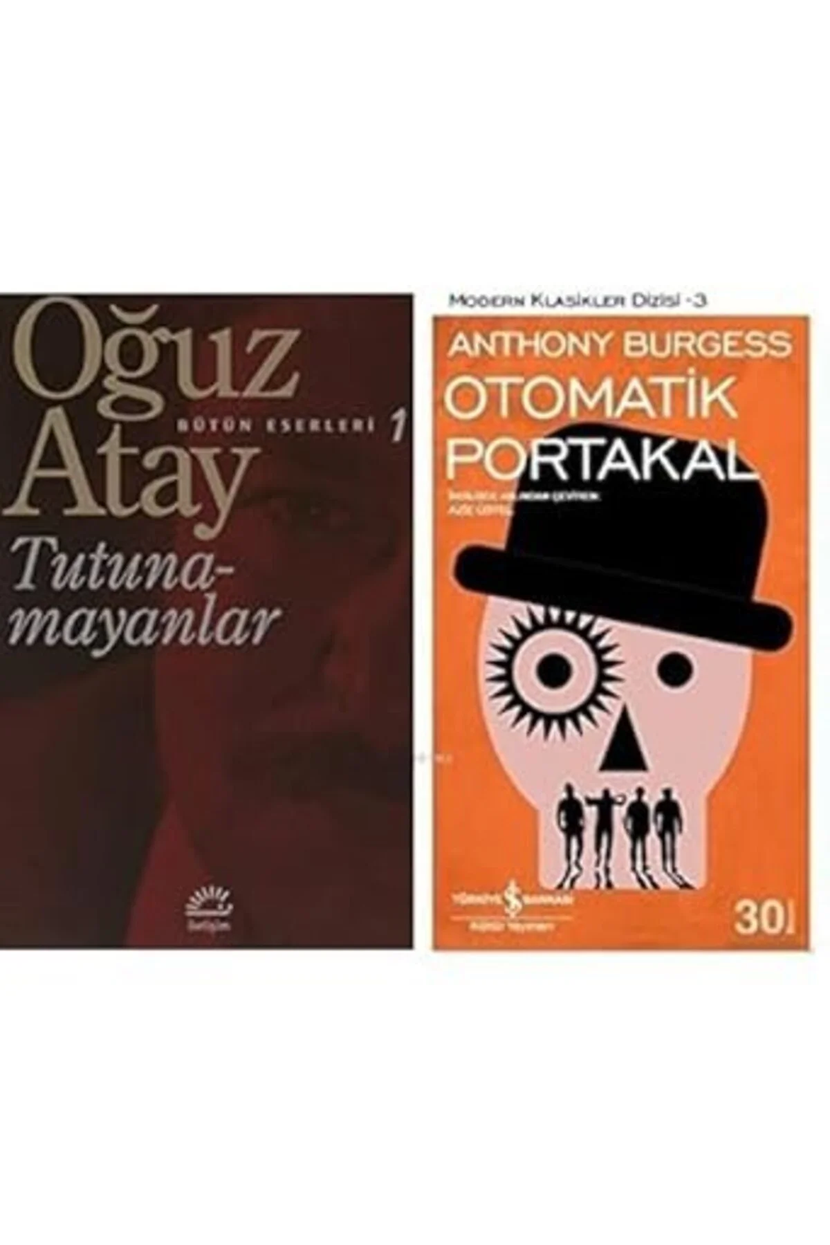 tutunamayanlar(oguz atay) +otomatik portakal = 2 set