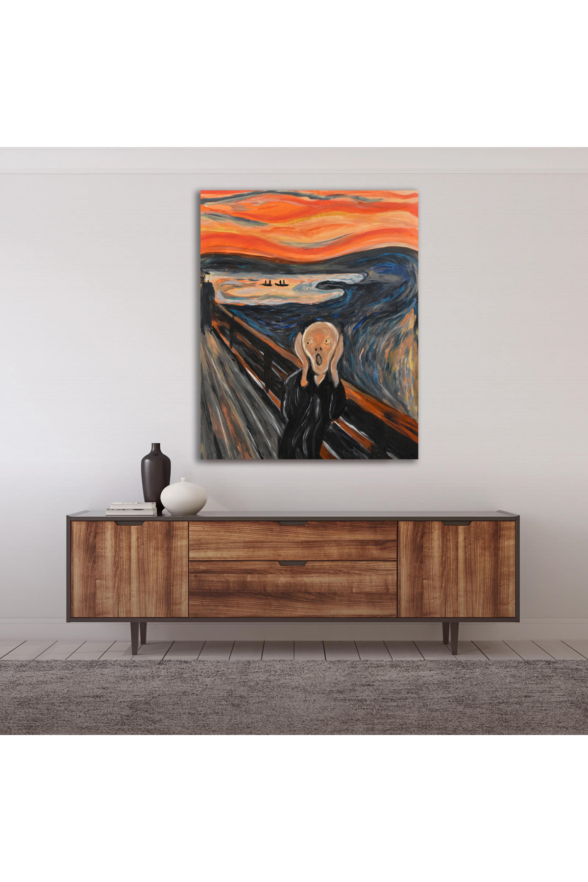 Korkmazkanvas Tuval Üzerine Yağlıboya Resim.Akrilik Sanat Eseri. Kanvas Tablo