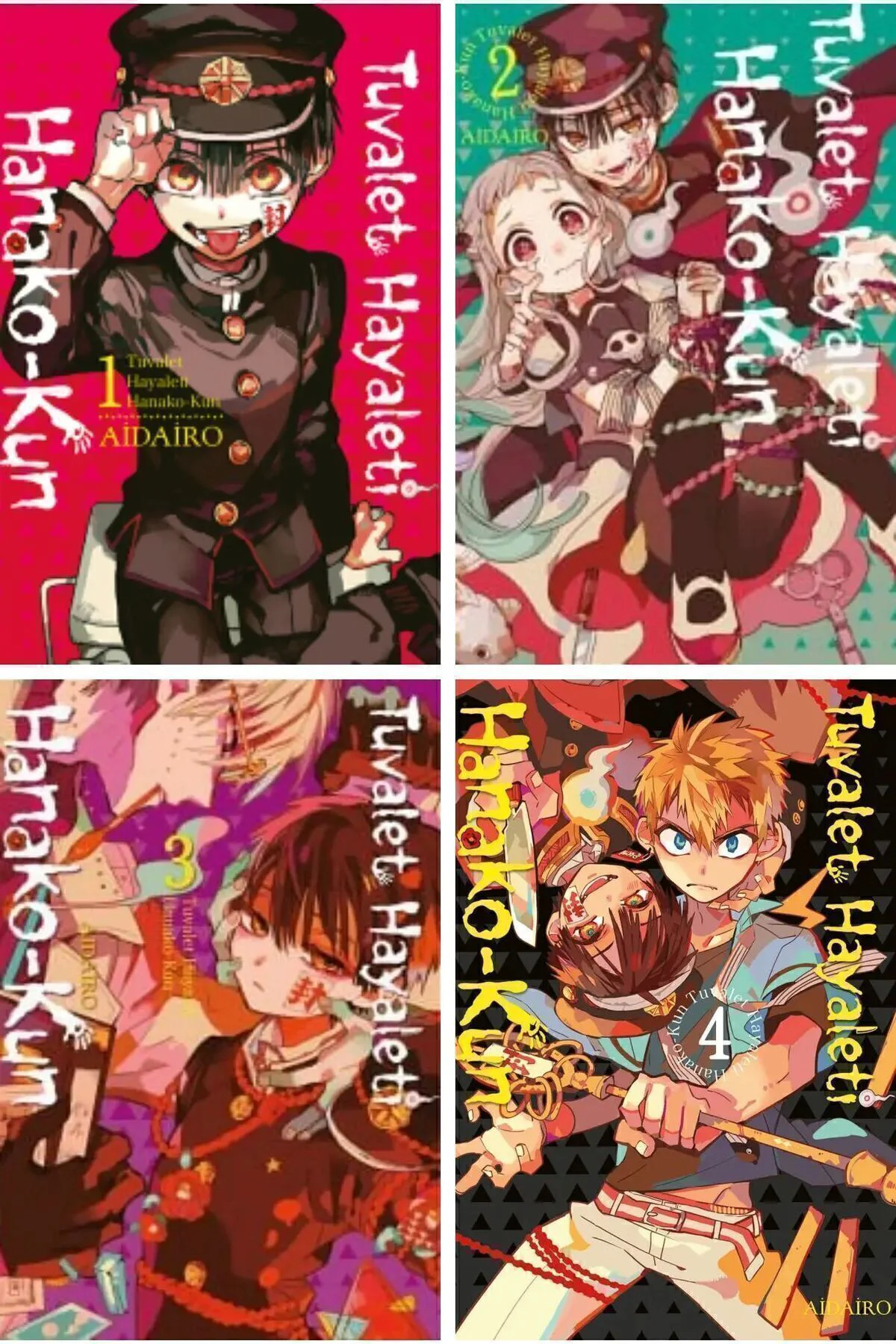 Tuvalet Hayaleti Hanako-Kun 1-2-3-4 manga seti ayraç hediyeli