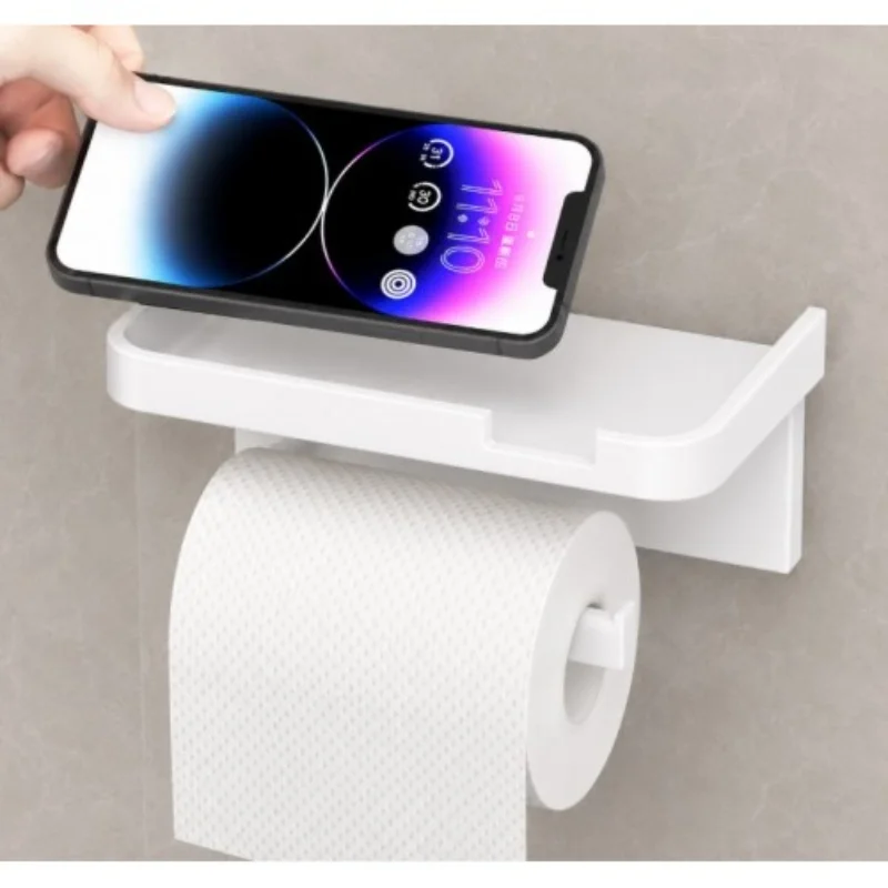 Tuvalet Kağıdı Askılığı - Raflı ve Yapışkanlı - Matkapsız Banyo Aksesuarı Fiyatı, Yorumları ve Özellikleri