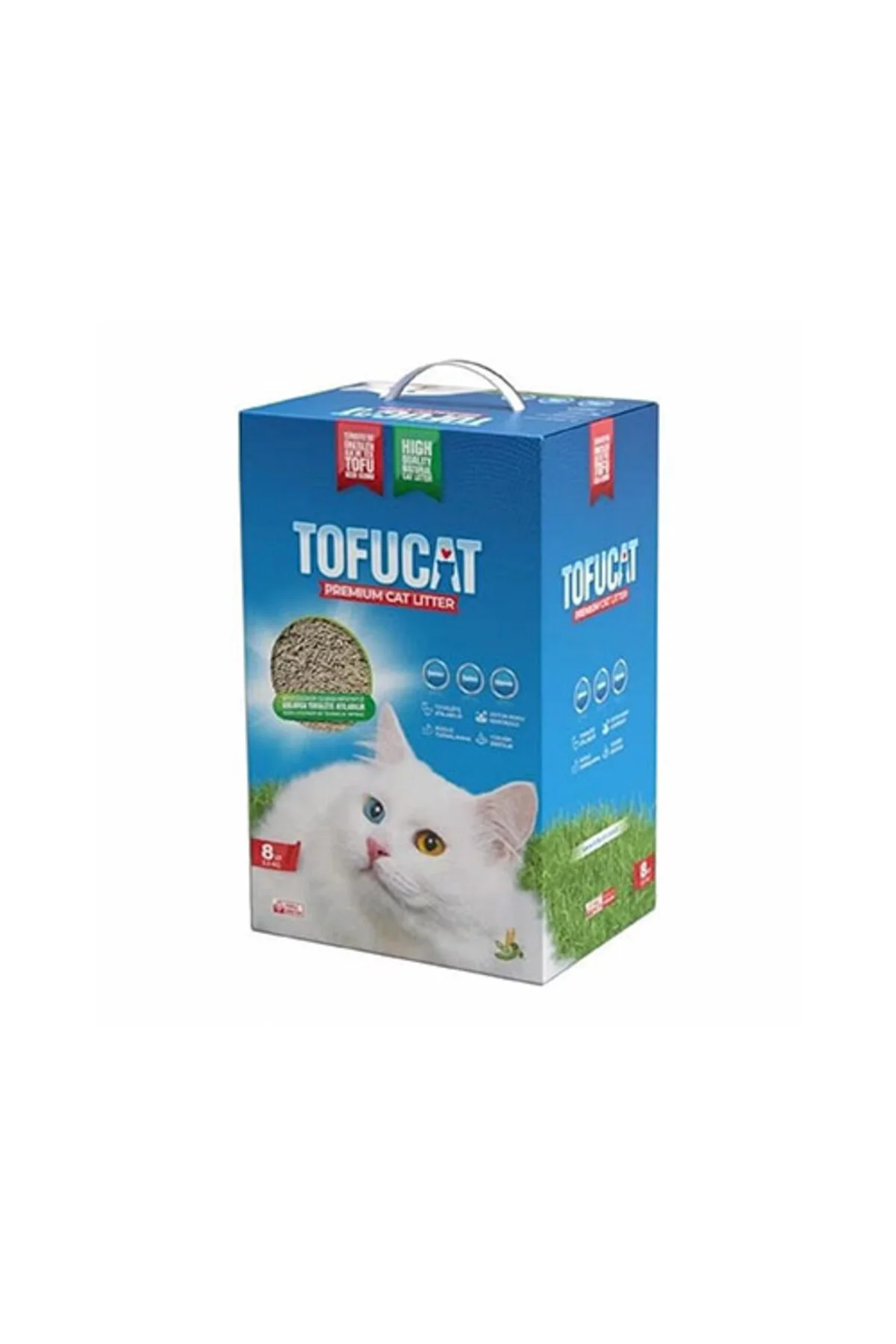 Tuvalete Atılabilen Koku Hapsedeci Topaklanan Doğal Kedi Kumu 8 L