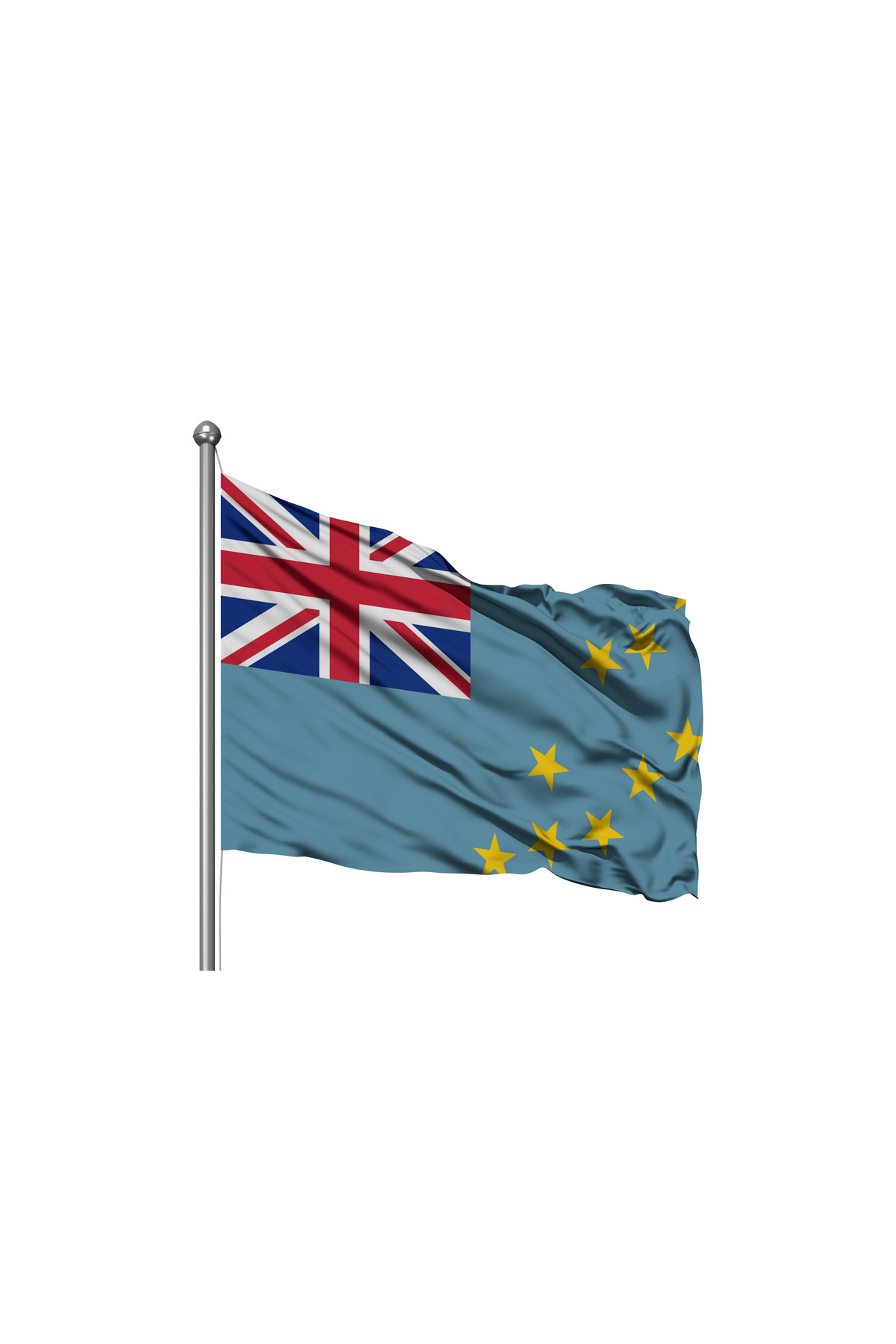 Tuvalu Devleti Bayrağı - Premium Raşel Kumaş 400x600cm