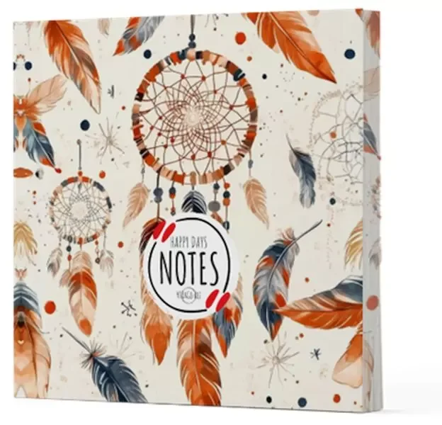 Tüy 5 - Çizgisiz Yan Boyamalı Defter