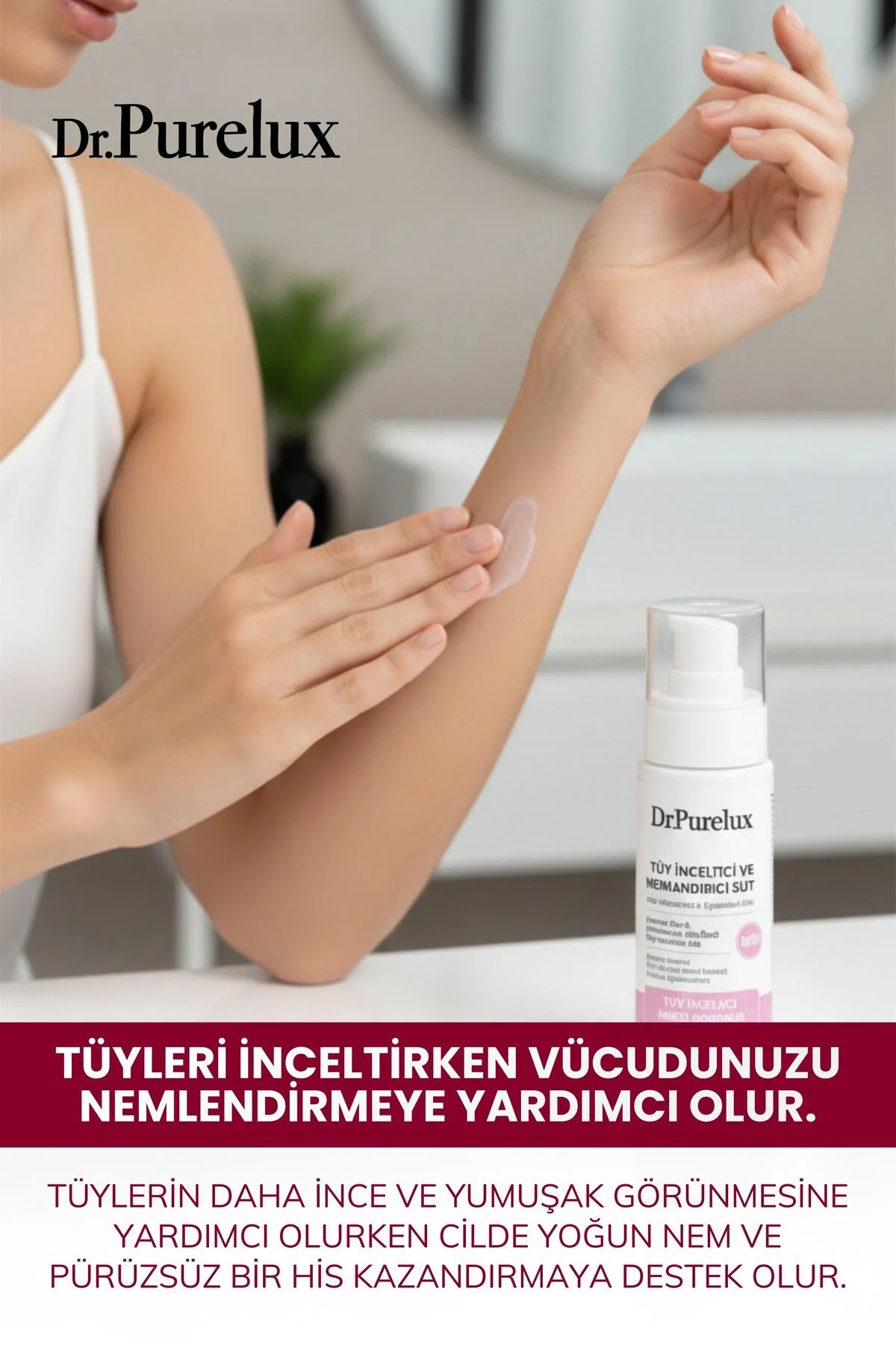 Tüy Azaltıcı, Tüy Inceltici ve Nemlendirici Süt – Isırgan Otu & H