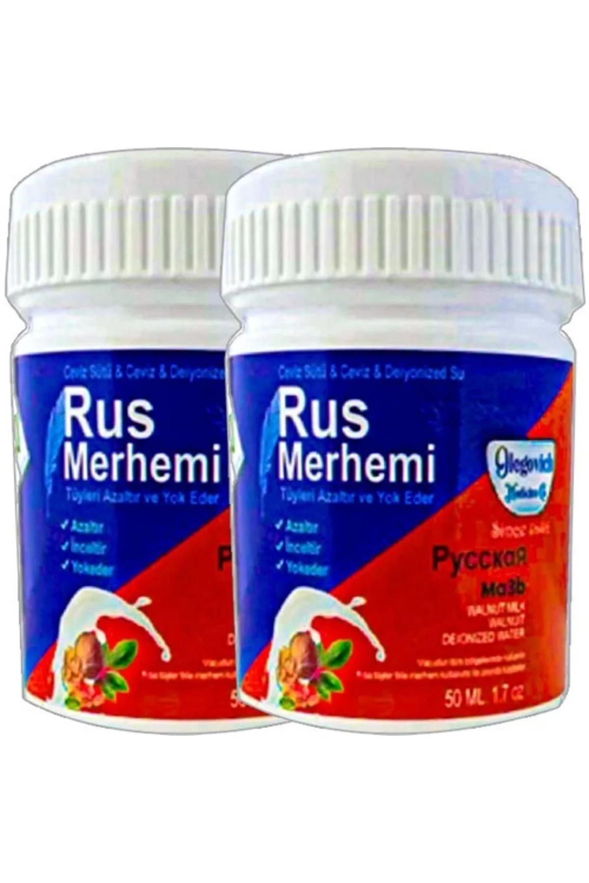 Tüy Bakım Kremi 2'li Set - 50 ml'lik Russ Merhemi ile Tüy Dökülmesine Son