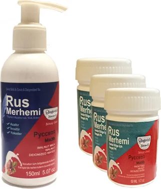 Tüy Dökücü Azaltıcı Rus Merhemi 150 ml + Genital Bölge Merhemi 50 ml 3 Adet | Kıl Kökü Zayıflatıcı Fiyatı, Yorumları ve Özellikleri