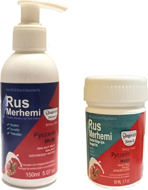 Tüy Dökücü Azaltıcı Rus Merhemi 150ml + Genital Bölge Merhemi 50ml | Kıl Kökü Zayıflatıcı Fiyatı, Yorumları ve Özellikleri