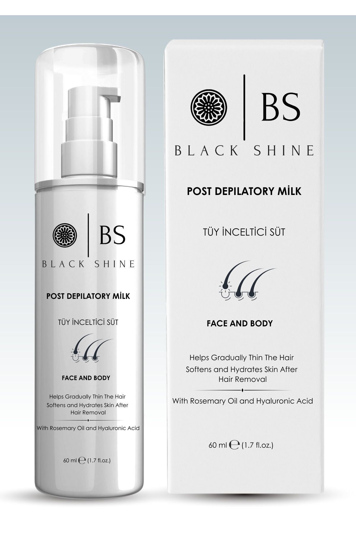 Black Shine Bs Tüy İnceltici Ve Nemlendirici Süt İsirgan Otu & Hyaluronik Asit Özlü 60 Ml