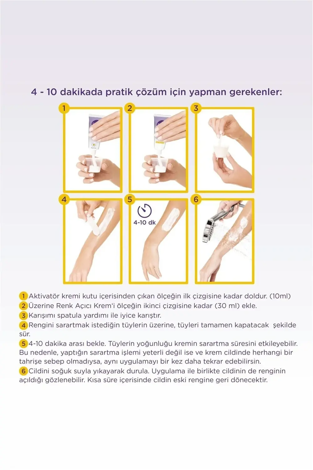 TÜY SARARTICI KREM 35 GR+18GR = 53 GR PAKET 2 ADET