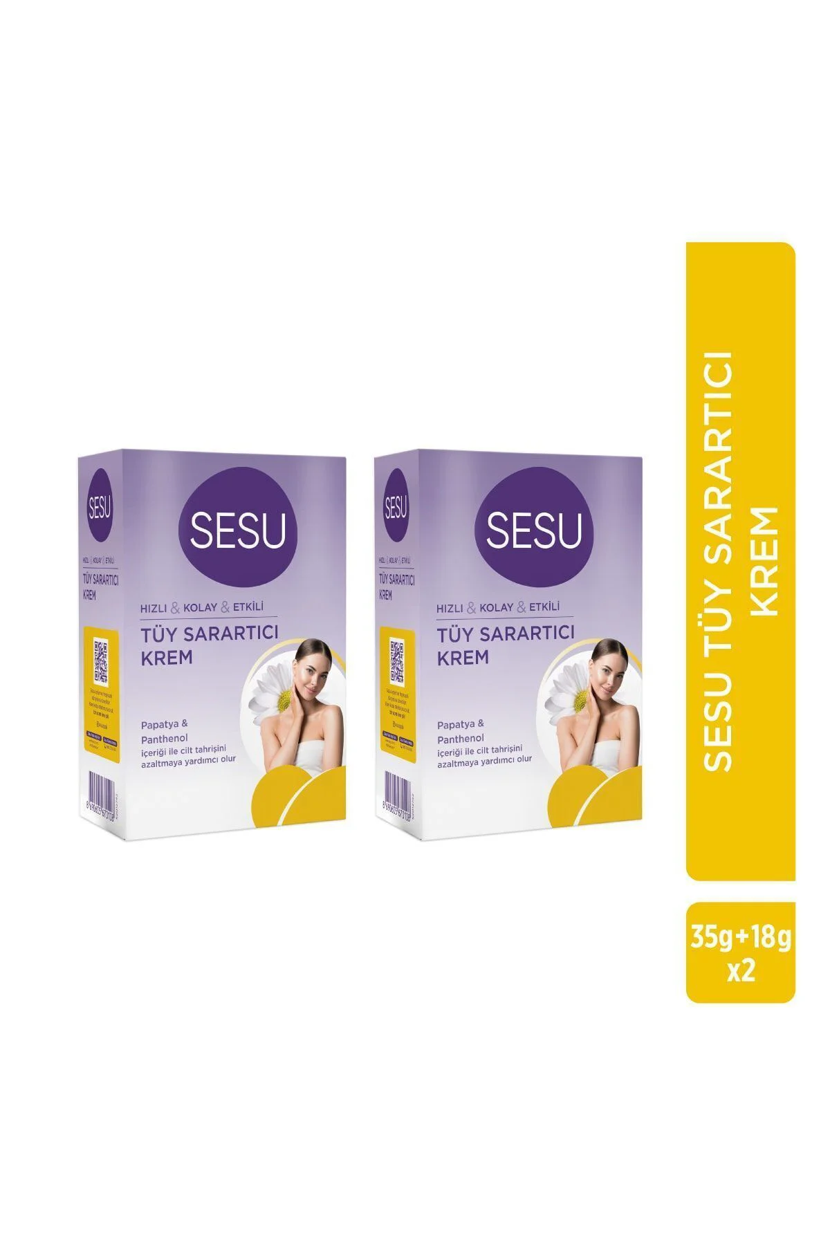 TÜY SARARTICI KREM 35 GR+18GR = 53 GR PAKET 2 ADET - Görsel 2