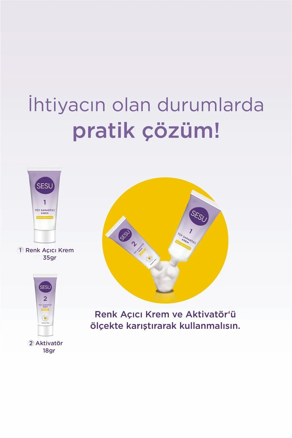 TÜY SARARTICI KREM 35 GR+18GR = 53 GR PAKET 2 ADET - Görsel 4