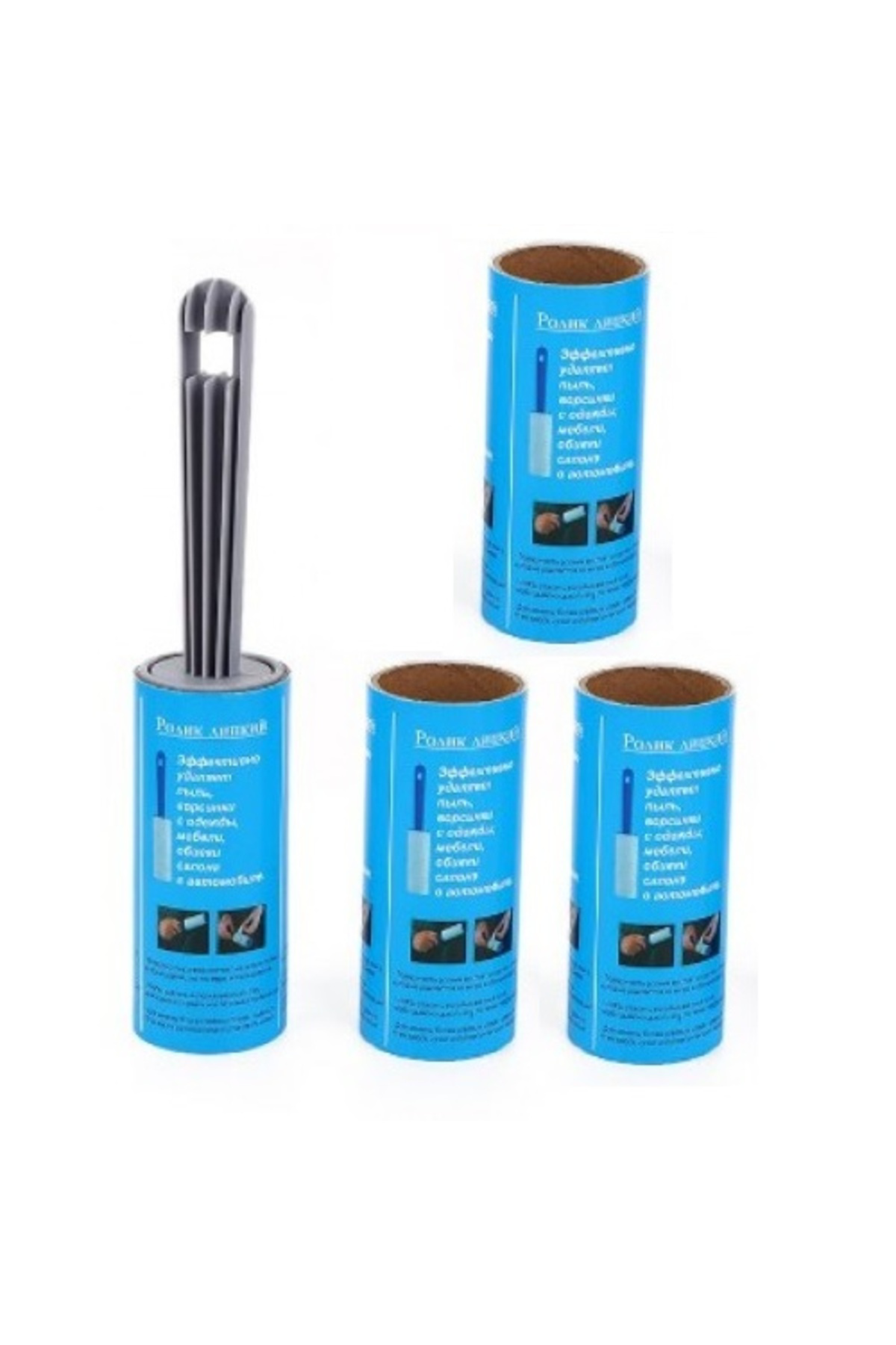 Tüy Temizleme Rulo Seti – Toplam 240 Yaprak Evcil Hayvan Kılı ve 