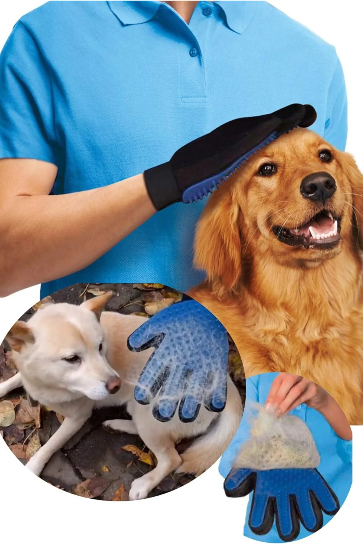 Tüy Toplama Mavi Kedi Köpek Tüy Toplayıcı Kedi Köpek Tüy Toplama 