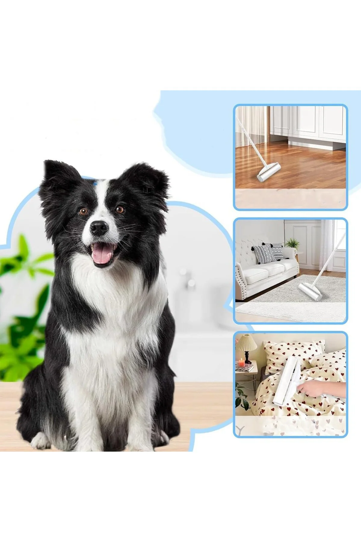 Tüy Toplayıcı Rulo ve Kedi Köpek Tüyü Tiftik Toplayıcı Kıyafet To