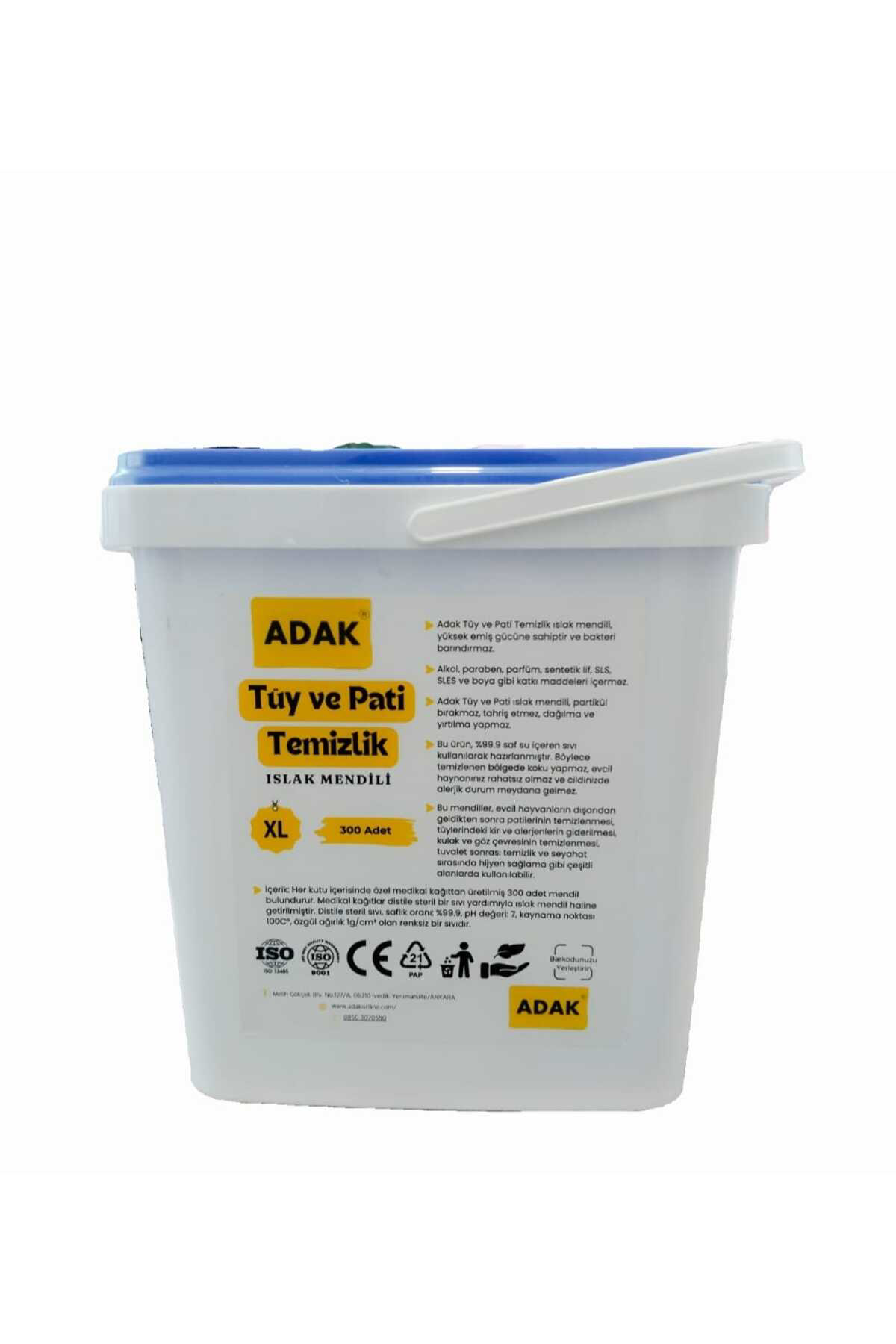 Tüy Ve Pati Temizleme Islak Mendili 300'lü