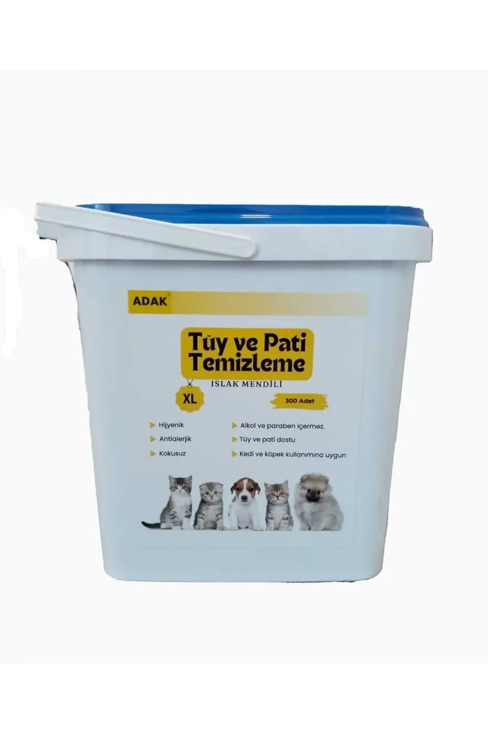 Adak Tüy Ve Pati Temizleme İslak Mendili 300'Lü