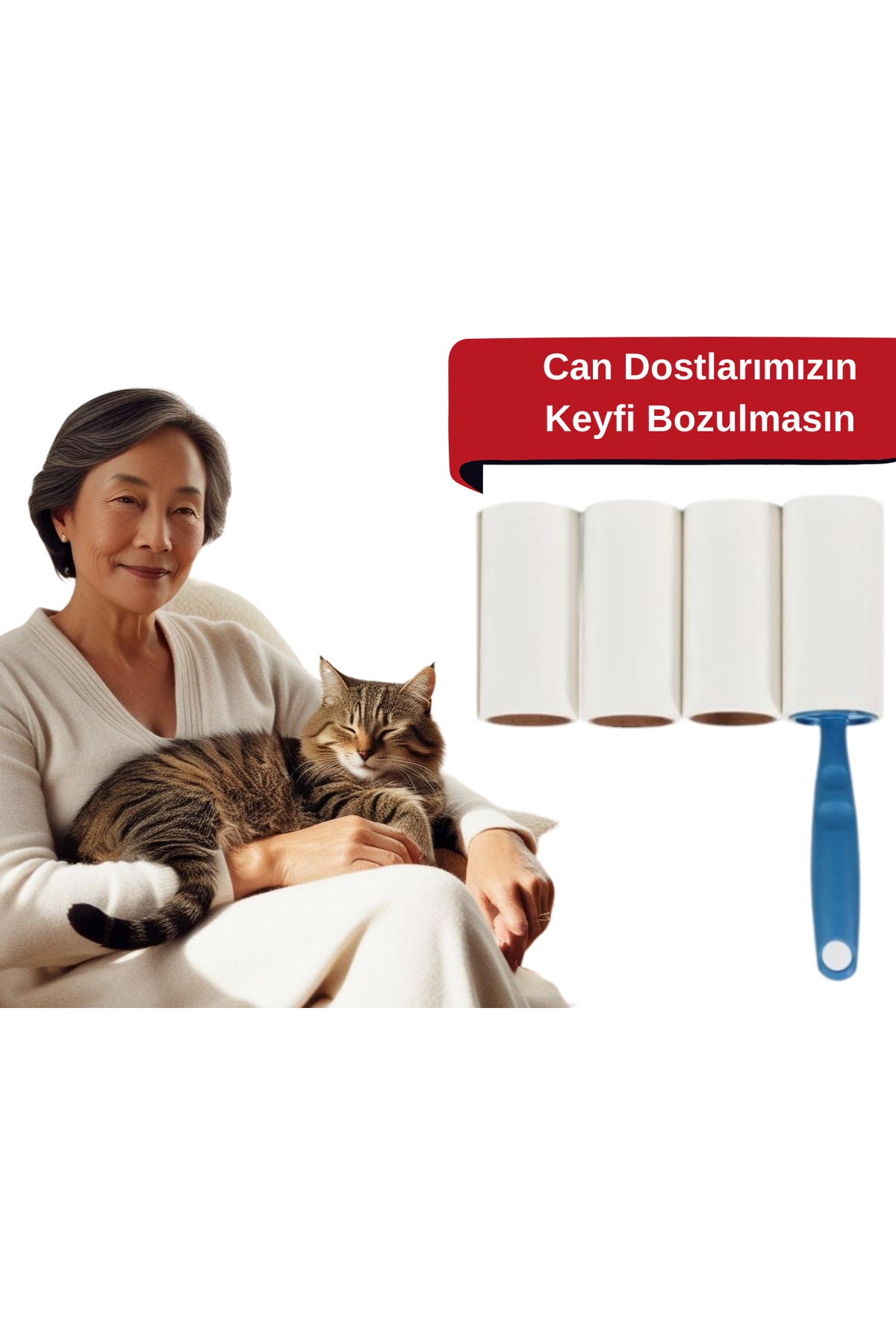 Ruby Designs Tüy Ve Toz Toplama Rulosu 240 Yaprak – Uzun Ömürlü, Hizli Ve Etki