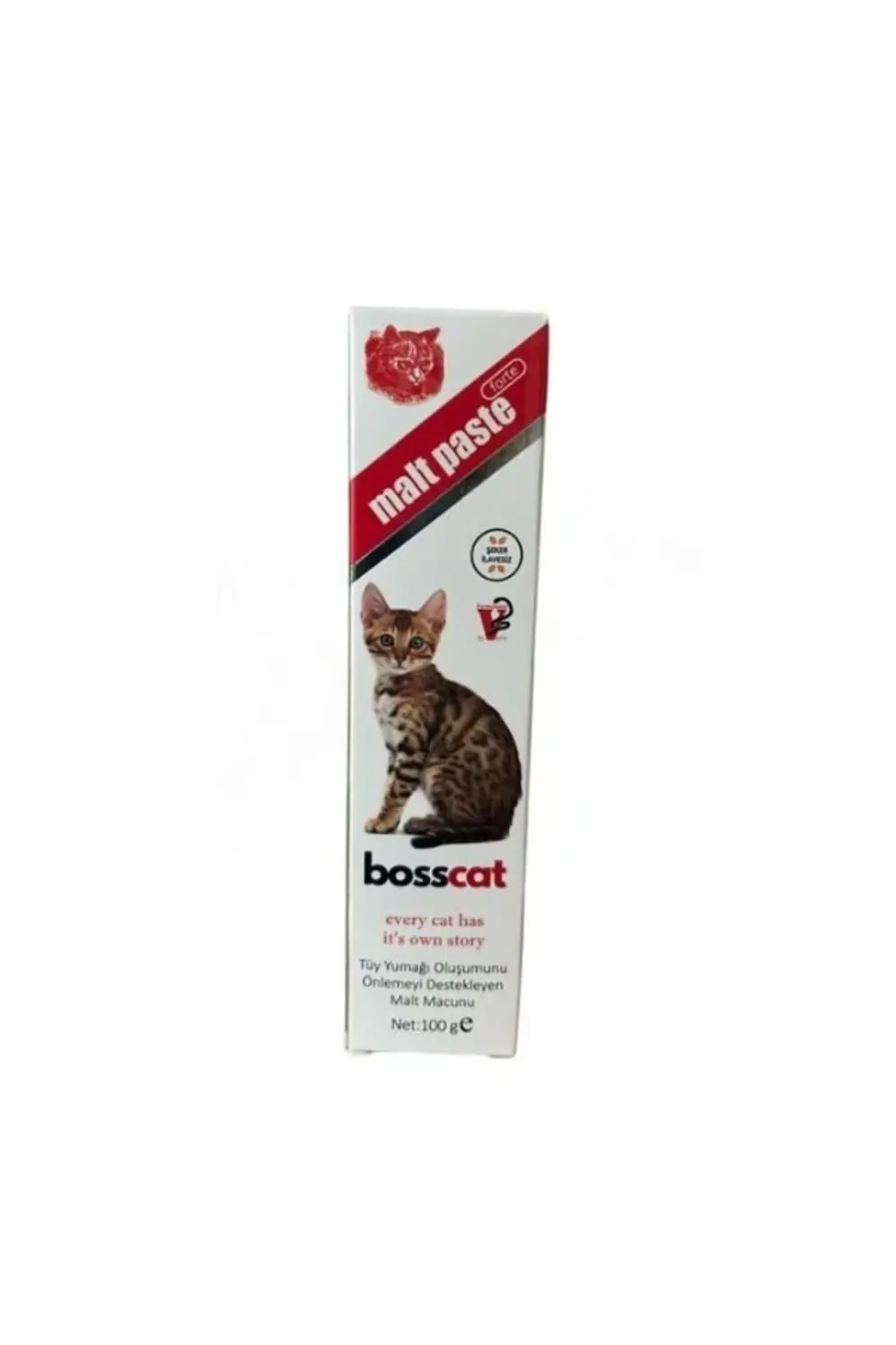 Bosscat Tüy Yumağı Önleyeci Kedi Malt Macunu 100 Gr
